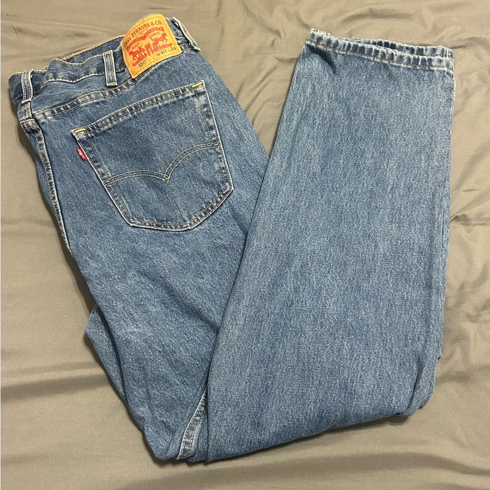 Levi's 550 Men's 40x34 Straight Jeans - Blue